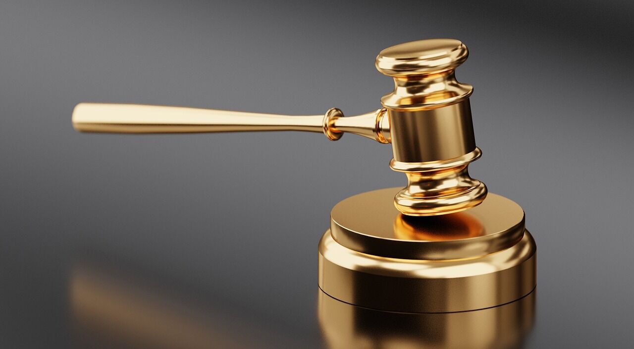 The gavel used in a court room for those faced with criminal charges